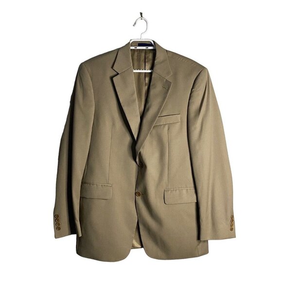 Tommy Hilfiger Men's Tan Notch Lapel Single Breasted Blazer - Picture 1 of 11
